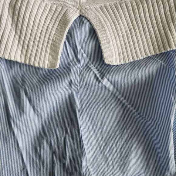 Tommy hilfiger long sleeve overlay Crop sweater - Picture 10 of 10